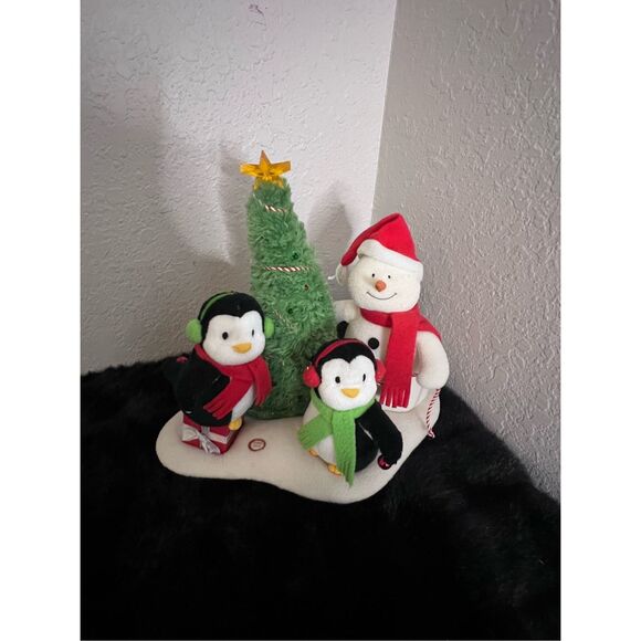 Hallmark Jingle Pals Snowman Penguin Trio Christmas Tree Plush